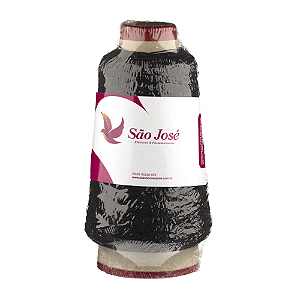 Linha Elástico Lastex Preto São Jose 500m