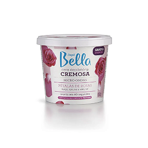Cera Quente Depilatória Micro-ondas Cremosa Pétala de Rosas Depil Bella
