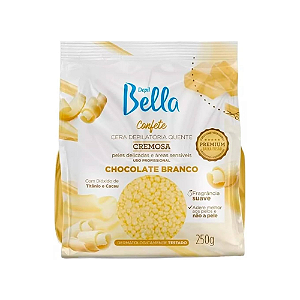 Cera Elástica Confete Chocolate Branco Depil Bella 250g