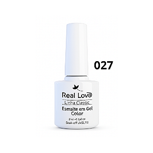 Esmalte Gel Real Love Branco 027 8ml