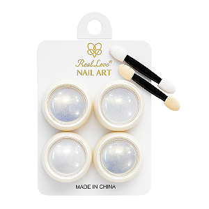 Pó Cromado para Unhas Real Love Nail Art Tons Cromados