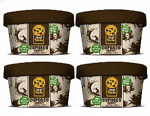 AÇAÍ VERÃO - Kit c/ 4 Unids - SORBET VEGANO DE CUPUAÇU - Potinho 200g