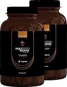 Kit com 2 Poli Testo Booster (30 doses cada)