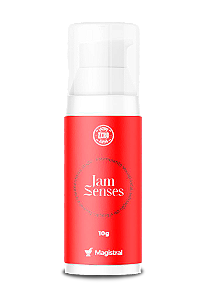 JAMSENSES - 10 gramas sabor morango - (Gel íntimo com sensação de vibração)