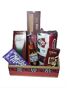 Cesta Paixão de Torcedor Kit Presente Oficial Time Fluminense