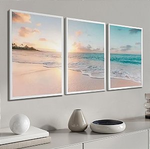 Trio Coleção Natureza - Mar Ondas Pacíficicas