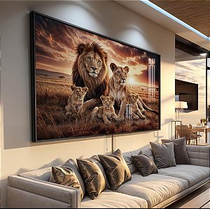 Coleção Família Leão Três Filhotes