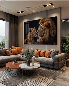 Coleção Família de Leão Um Filhote