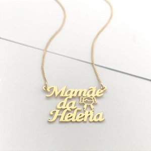 Colar Personalizado Mamãe da Helena (Fazemos todos os nomes).
