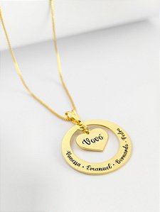 Colar Personalizado Vovó (Até 4 nomes).