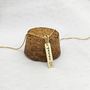 Colar Personalizado Plaquinha Mamãe.