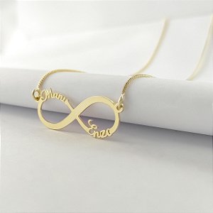 Colar Personalizado Infinito  (Até 2 nomes).