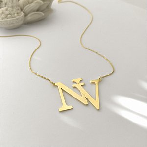 Colar Personalizado Iniciais (Fazemos Todas as iniciais).