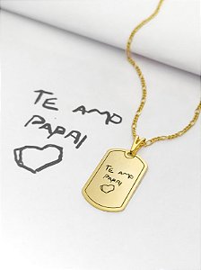 Colar Personalizado Manuscrito com a letra da própria criança.