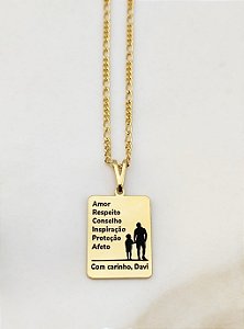 Colar Personalizado Pai e Filho(a).