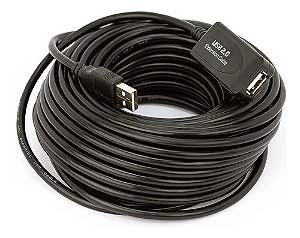 Cabo Extensor Amplificador Usb 2.0 - 20 Metros