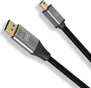 Cabo Mini Displayport Para Displayport 8k - 1,80 Metro