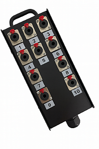 Caixa Medusa 10 Vias Com Conectores P10