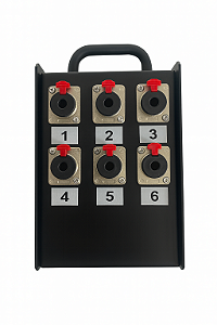 Caixa Medusa 6 Vias Com Conectores P10