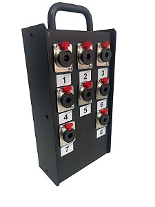 Caixa Medusa 8 Vias Com Conectores P10