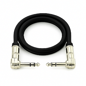 Cabo P10 90 Graus Para P10 90 Graus Estereo - 50 Cm
