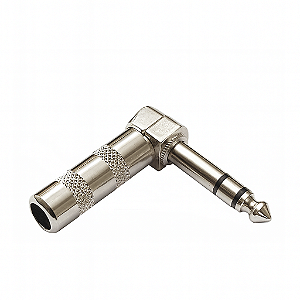 Plug P10 Estéreo 90º Graus