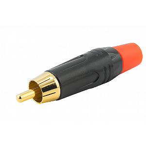 Conector RCA Vermelho Profissional