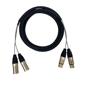 Multicabos 2 Vias Com Conectores Xlr Profissonal - 20 Metros