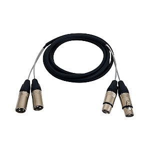 Multicabos 2 Vias Com Conectores Xlr Profissonal - 70 Metros