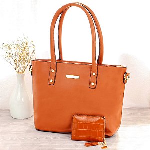 Kit Bolsa Totem Feminina + Carteira LC023 BCB277