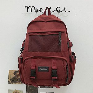 Mochila Feminina Impermeável Porta Notebook - VERMELHO
