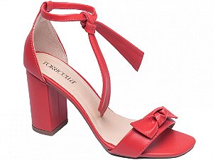 Sandália Tira laço Nó Vermelha BCFST025F