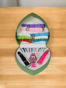RELOGIO FEMININO KIT RELOGIO DE PULSO EM SILICONE GDE BCKTG1011 C/11 PULSEIRAS