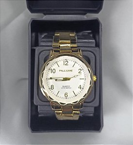 RELOGIO FEMININO DOURADO PALLYJANE BCR138