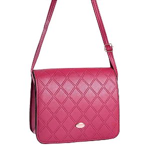 Bolsa Transversal Feminina Com Detalhe Dourado YC243 PINK / U BCB261