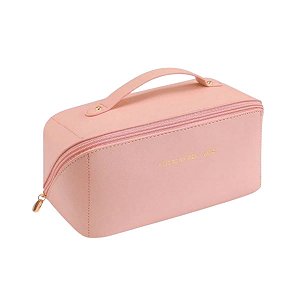 Necessaire Organizadora Grande Para Viagem Bolsa De Cosméticos ROSA / U