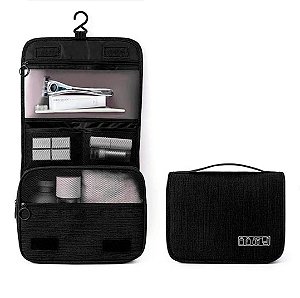 Bolsa Necessaire Impermeável P/ Cosméticos E Maquiagem U / PRETO