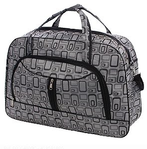 Mala Grande Bolsa Viagem Estampada U / CINZA BCB285