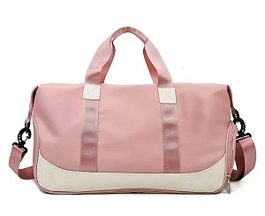 Mala Sacola Bolsa Academia Feminina Alça Dupla Impermeável U / Rosa 10005 BCB284