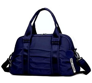 Mala De Mão Média Unissex Esportiva Alça Dupla Impermeável Azul escuro/ U 684 BCB291