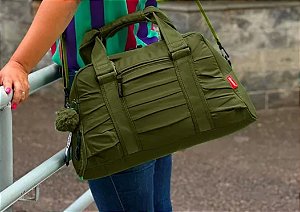 Mala De Mão Média Unissex Esportiva Alça Dupla Impermeável Verde escuro/ U 684 BCB290