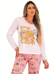 Pijama calça estampada ursos