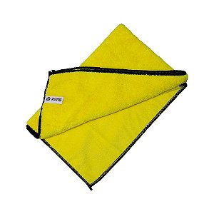 MICROFIBRA AMARELA COM BORDAS PRETAS 60X40 CM 78G 325GSM ROTTA