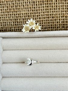 ANEL FALANGE COM DETALHES EM MEIA LUA PRATA 925