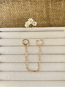 BRINCO ARGOLA FAKE BANHADO A OURO