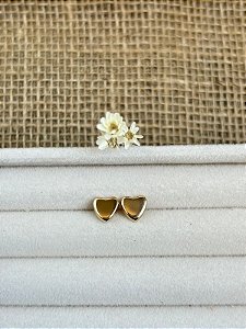 BRINCO CORAÇÃO BANHADO A OURO