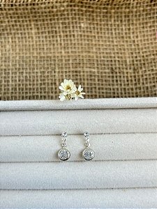 BRINCO COM ZIRCÔNIA EMBUTIDA PENDENTE PRATA 925
