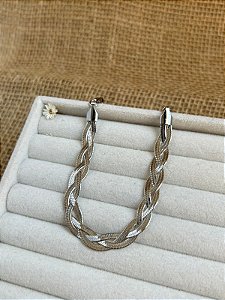 PULSEIRA TRANÇADA AÇO INOXIDÁVEL