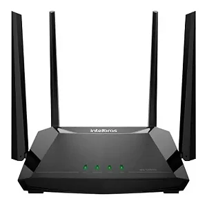 Roteador Dual Band Wifi W5 1200g Porta Gigabit 4 Antenas Intelbras Cor Preto