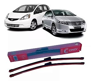 Par Palheta Limpador Parabrisa Honda Fit City New Civic G10 Hrv